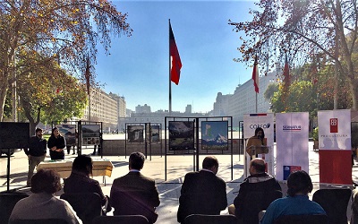 Exposición sobre patrimonio e identidad de Patagonia Verde en Santiago Centro