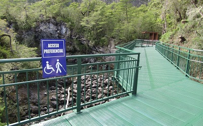 Inaugurarán un sendero de acceso universal en los Saltos del Petrohué