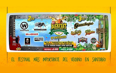 Bierfest Santiago contará con más de 150 variedades de cerveza artesanal