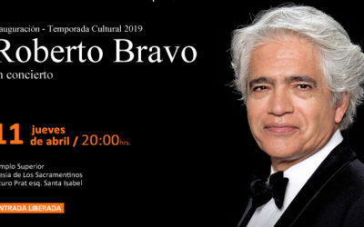 Roberto Bravo ofrecerá concierto gratuito en Iglesia Los Sacramentinos