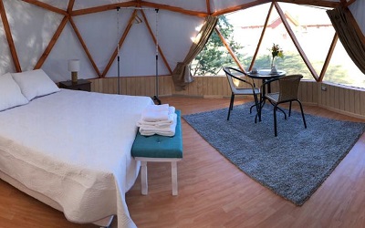 Inauguraron un novedoso «glamping» en Quilaco, en la Región del Biobío