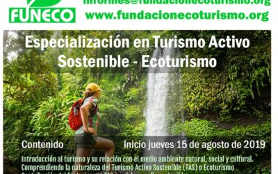 En agosto parte curso online de especialización en turismo activo sostenible