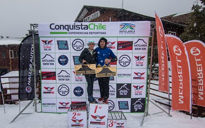 Exitoso trote sobre nieve en el primer Snow Run Antillanca, en Puyehue