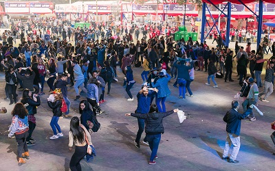 Seguridad y cuidado del medio ambiente en fondas del Parque O’Higgins