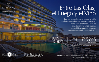 Sheraton Miramar invita a experiencia única “Entre las olas, fuego y vino”