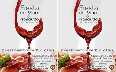 Capitán Pastene invita a su 2ª Fiesta del Vino & Prosciutto en la Araucanía