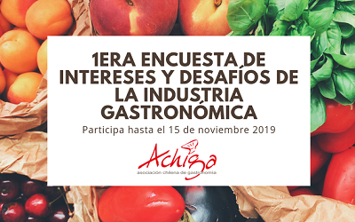 Primera encuesta de intereses y desafíos de la industria gastronómica