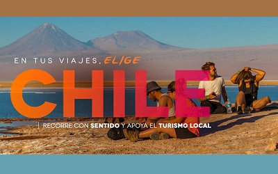 Campaña #EligeChile para incentivar a chilenos a preferir destinos nacionales