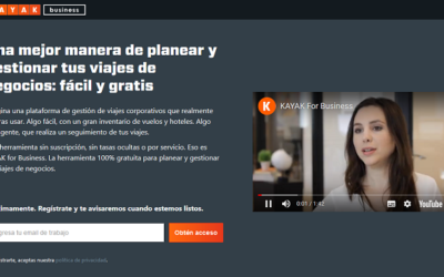 KAYAK lanza una nueva plataforma especial para los viajeros de negocios