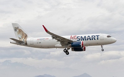 JetSMART inicia operaciones de nueva ruta directa entre Santiago y Bogotá