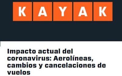 KAYAK mantiene informados a los usuarios sobre políticas de las aerolíneas