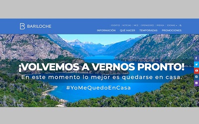 Bariloche ofrece un sitio web especial para descubrir sus atractivos desde casa