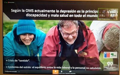 Guardaparques de CONAF en taller online sobre técnica de baños de bosque