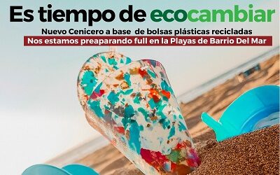 Ceniceros de material reciclable entregaron en Barrio del Mar a sus clientes