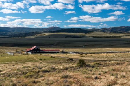 Pampa patagónica en la Región de Aysén.