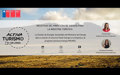 Iniciativas del Ministerio de Energía para la industria turística en Activa Turismo