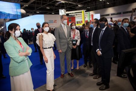 Reyes de España, D. Felipe y Dña. Leticia, en inauguración de la FITUR 2021