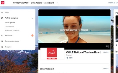 Exitosa participación de Chile en forma virtual y presencial en la FITUR 2021