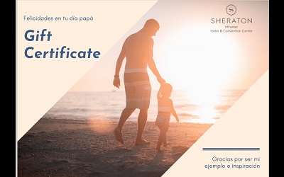 Sheraton Miramar invita a celebrar Día del Padre en la comodidad del hogar