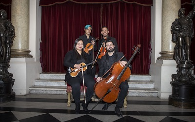 Cuarteto Artes de Orquesta de Cámara del Municipal de Santiago en gira al sur