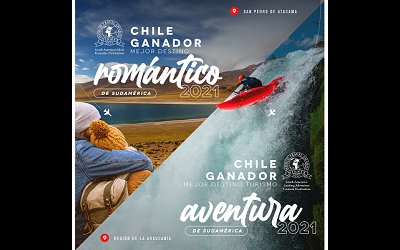 Chile obtiene doble premio a nivel sudamericano en los World Travel Awards (WTA)