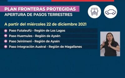 Gobierno anuncia apertura de 10 pasos fronterizos entre Arica y Magallanes