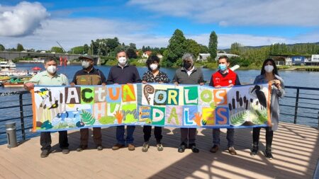 El lanzamiento de la Semana de los Humedales 2022 se realizó en la costanera valdiviana