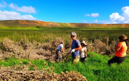 Las actividades incluyeron excursiones culturales abiertas a los humedales Ava Raŋa Uka y Rano Kau,