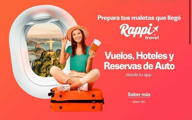 La aplicación global de viajes y reservas Rappi Travel llega a Chile