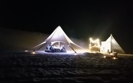 Picnic en la mitad del desierto de Paracas