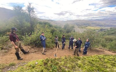 Finalizan los primeros trabajos en sendero que lleva a Base Torres