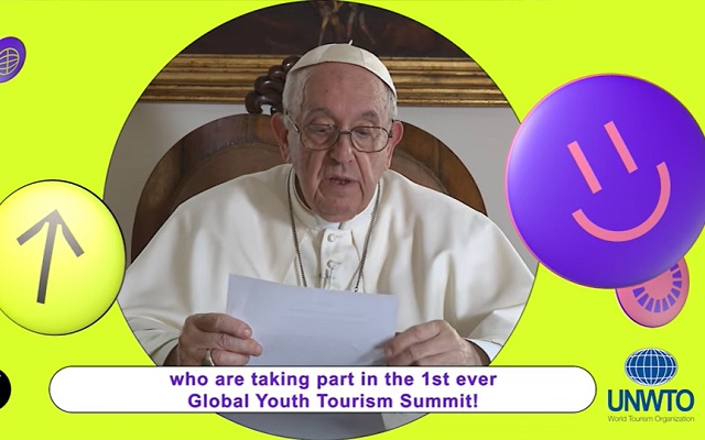 Papa Francisco a jóvenes en cumbre de OMT: “Sean mensajeros de esperanza”