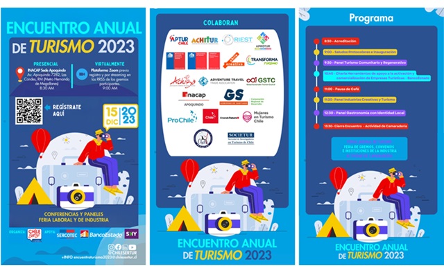 Chilesertur invita a participar en Encuentro Anual de Turismo 2023