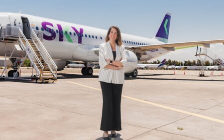 Mayra Kohler, gerente de Asuntos Corporativos y Sostenibilidad de SKY Airline