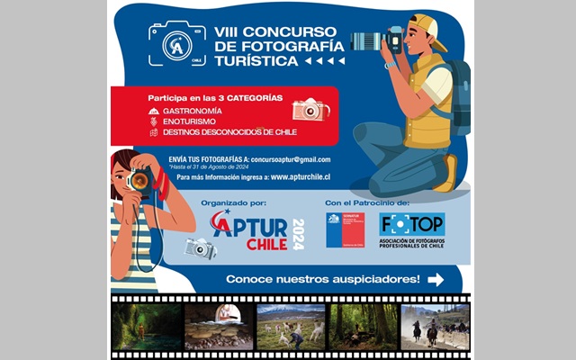 Espectaculares premios trae VIII Concurso de Fotografía Turística de APTUR Chile