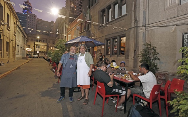 Industria gastronómica en cena solidaria con personas en situación de calle