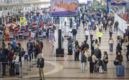 Aeropuerto Internacional de Santiago.